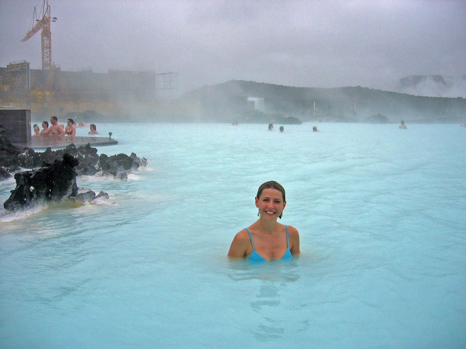 Samantha Brown in Iceland Geothermal Pool