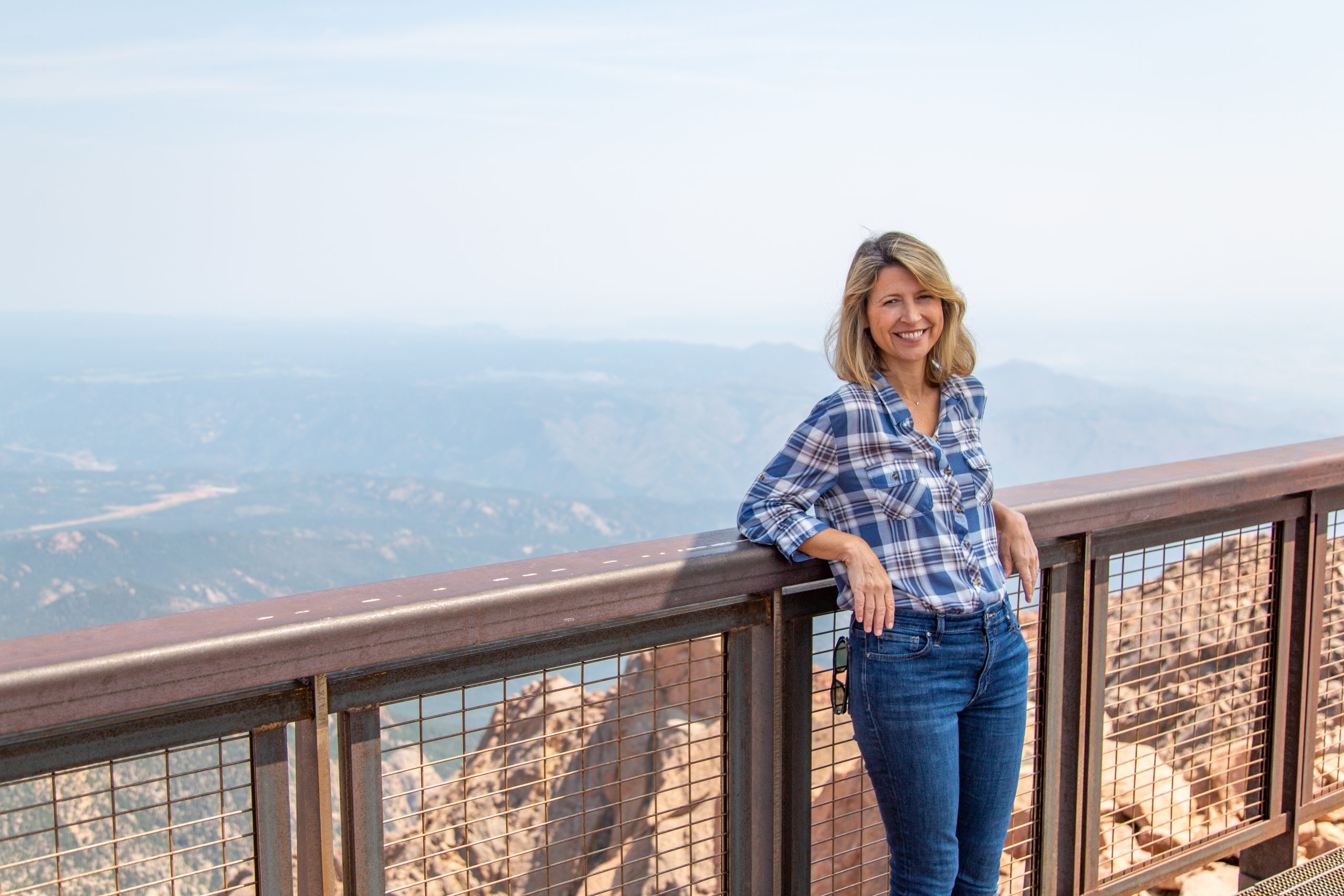 Samantha enjoying the views in Colorado Springs