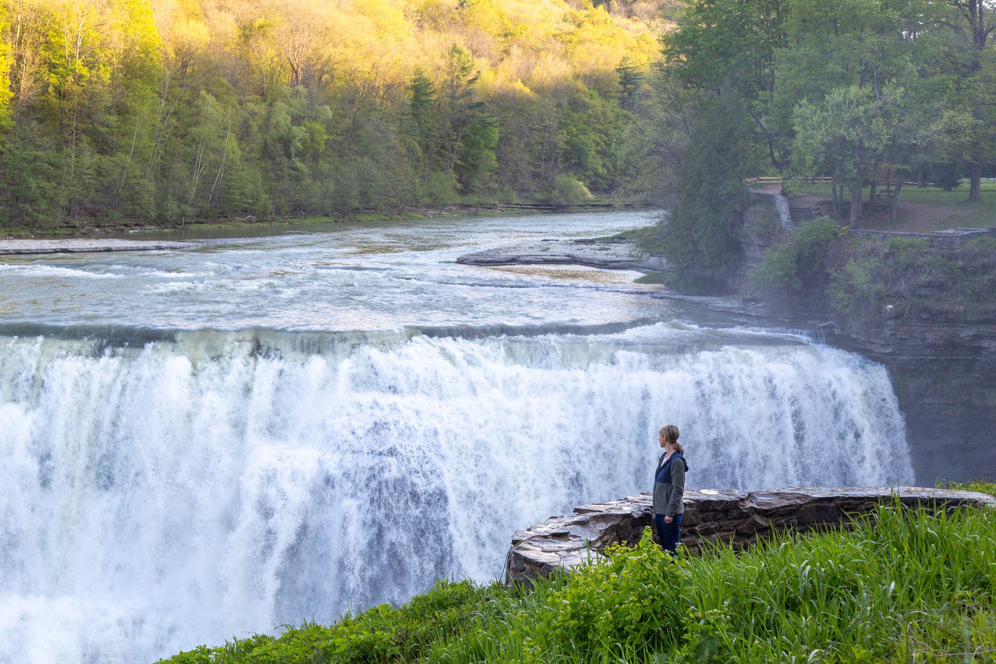 Samantha Brown at Letchworth State Park in New York
