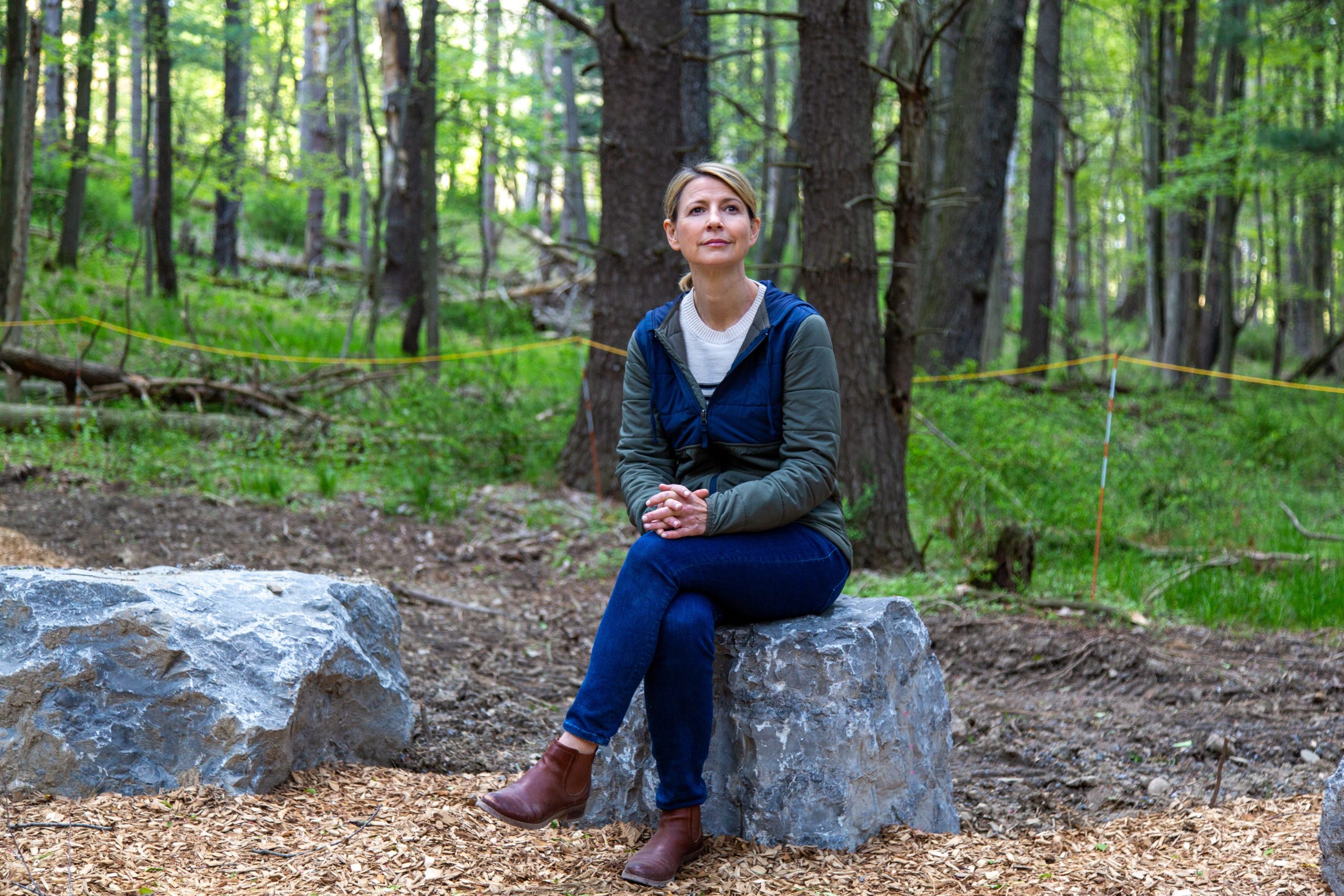 Samantha Brown at the Autism Nature Trail in New York
