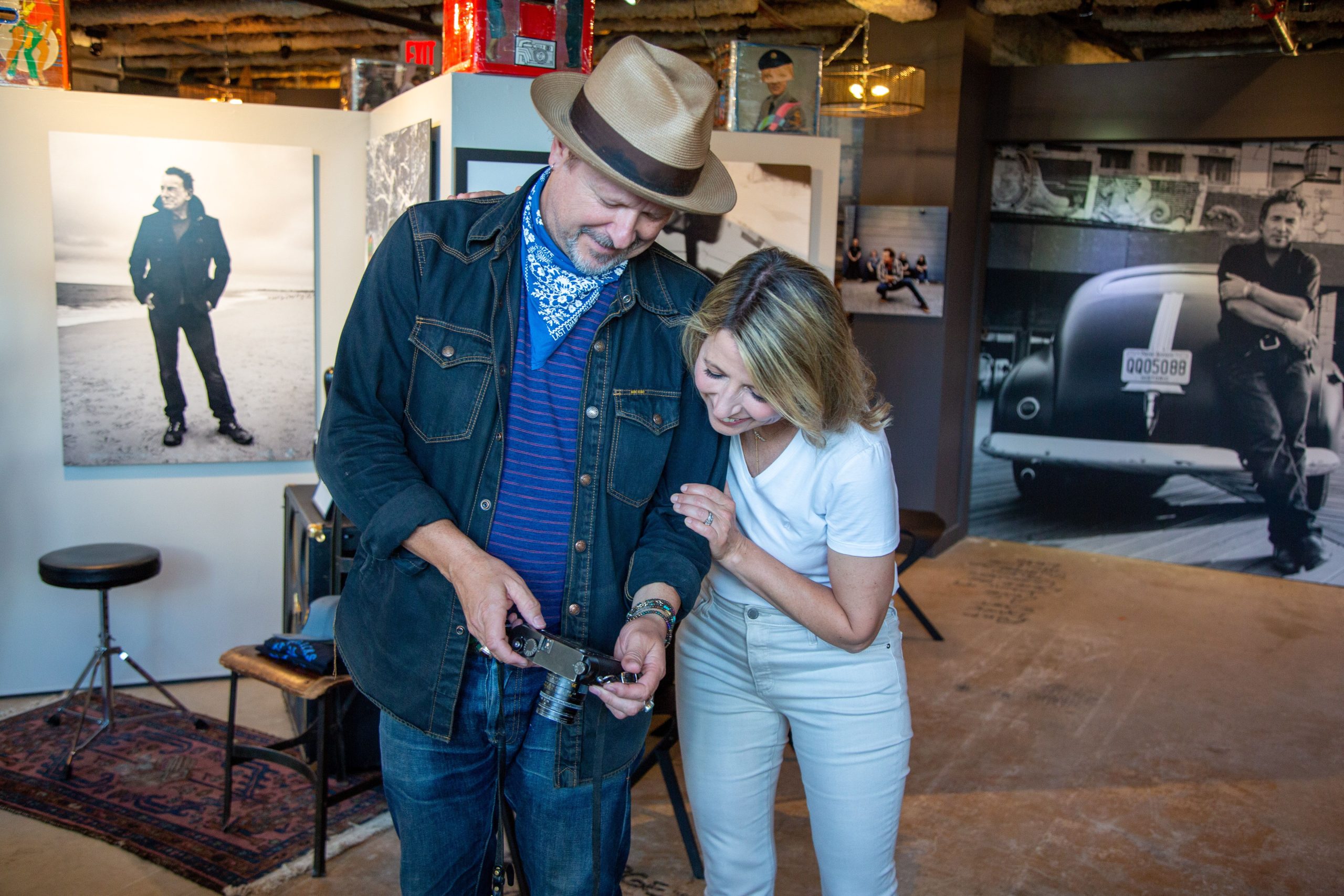 Samantha meets Danny Clinch at Transparent Clinch Gallery in Asbury Park New Jersey